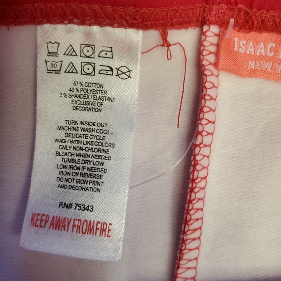 💖💖Girl's Isaac Mizrahi Valentine's graphic tee and striped leggings set Size 4 - Picture 6 of 6